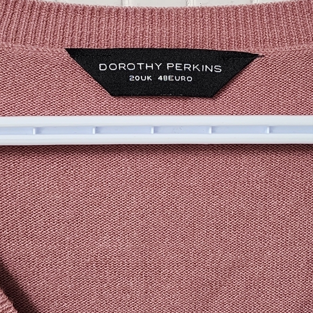 Dorothy Perkins v neck light knit jumper sweater - Picture 5 of 7